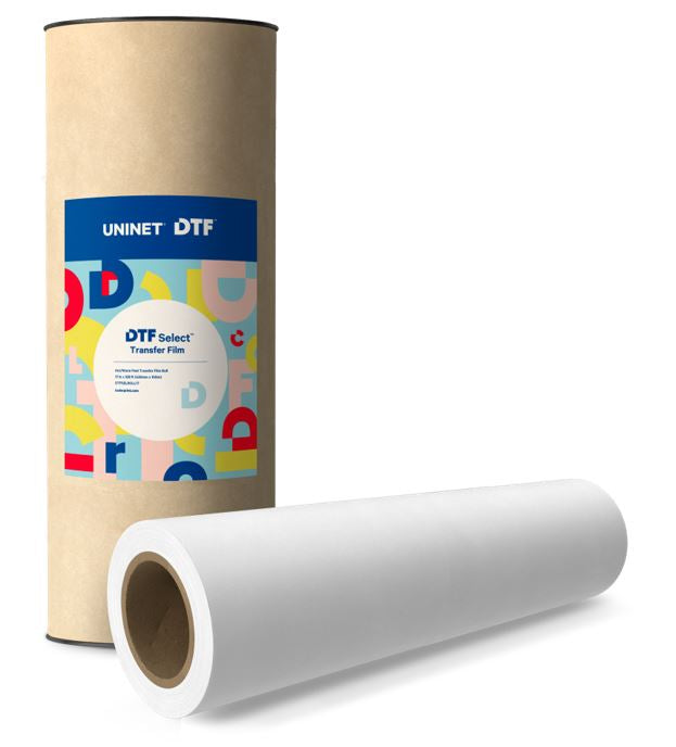 UNINET Select DTF Warm/Cold Peel Transfer Film Roll – 17 in x 328 ft (430mm x 100m)