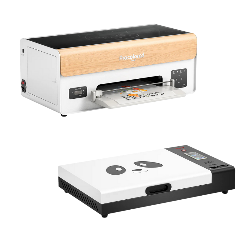 Two ProColor heat press machines on a white background