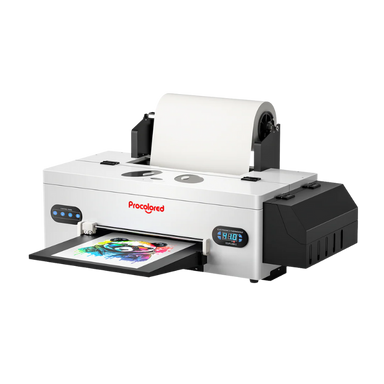 Procolored digital printing machine on a white background