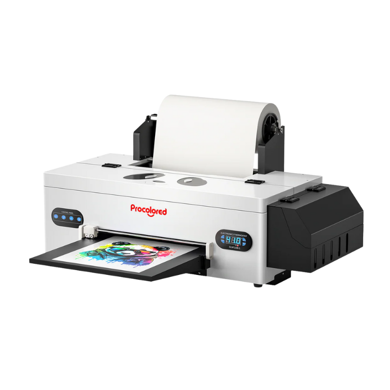 Procolored digital printing machine on a white background