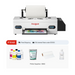 Procolored printer with ink bottles and a roll of paper on a white background